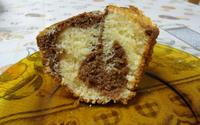 Bolo mármore com iogurte