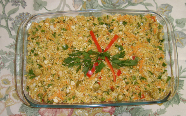 Farofa fria para churrasco