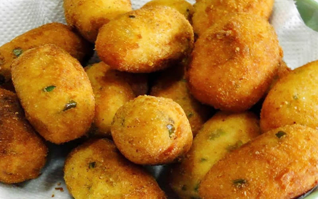 Bolinho de bacalhau com mandioquinha