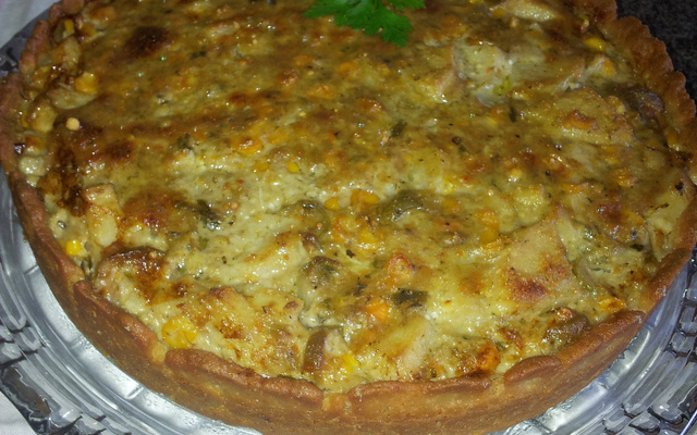 Torta de palmito da juçara