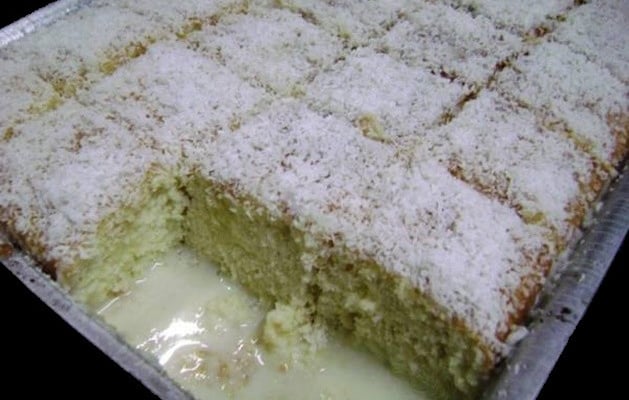 Bolo gelado de liquidificador