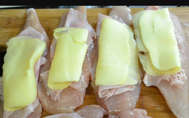 Frango de forno com queijo