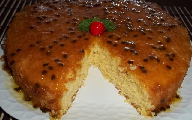 Bolo de maracujá