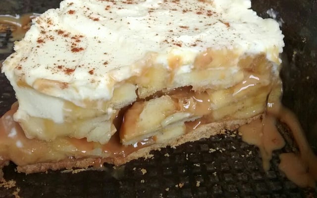Torta de banana banoffee