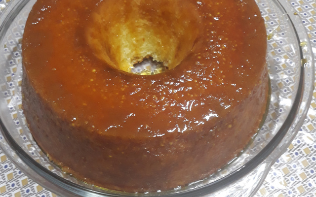 Bolo de tapioca cremoso