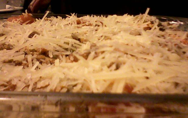 Minha lasanha de berinjela