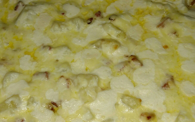 Batata suzy com creme de queijo