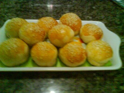 Mini pão de batata recheado