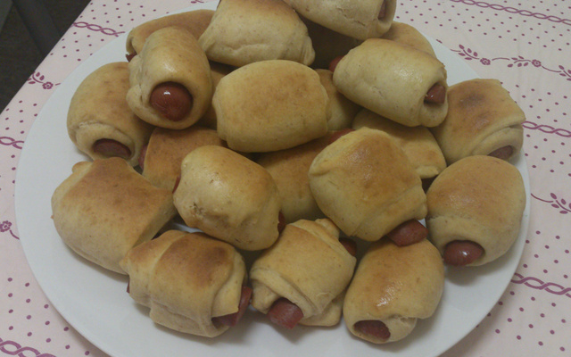 Enroladinho de salsicha