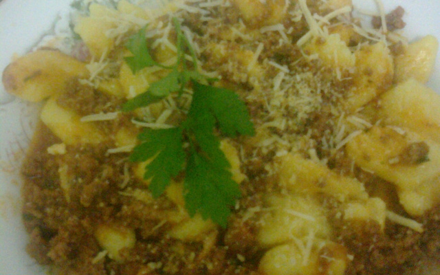 Nhoque de mandioquinha