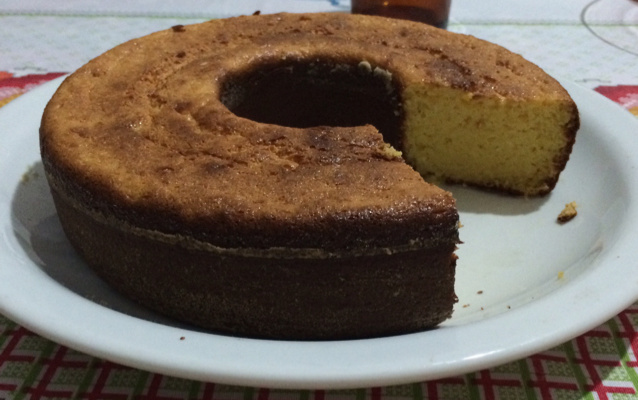 Bolo de milho sem farinha