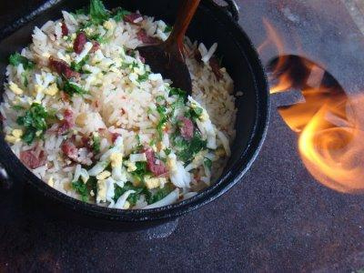 Arroz carreteiro gaúcho