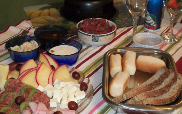 Fondue de carne saudável - sem óleo.