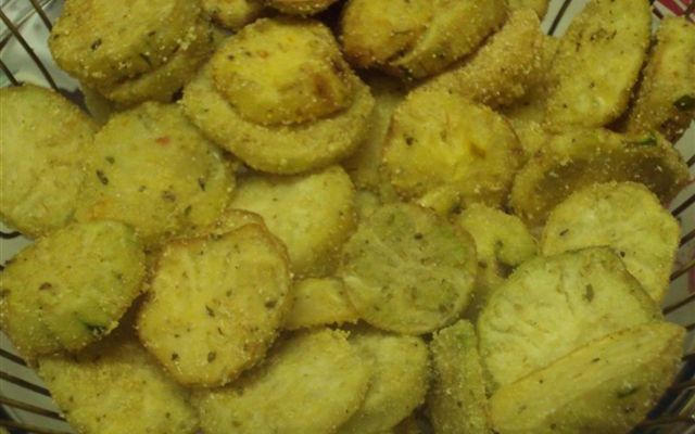 Jiló empanado (sem sabor amargo)