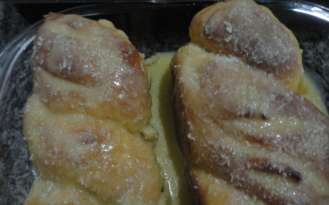 Pão doce de leite condensado de liquidificador