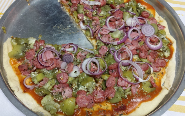 Massa de pizza da Juju