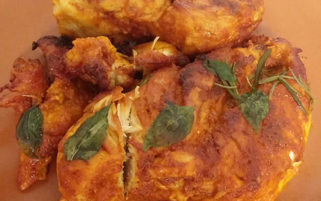 Frango assado na panela de pressão