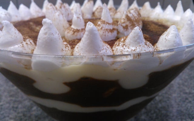 Creme mesclado tipo pavê