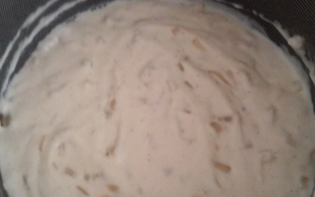 Espaguete com molho branco