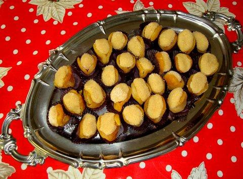 Damascos recheados do Lúcio Cezar