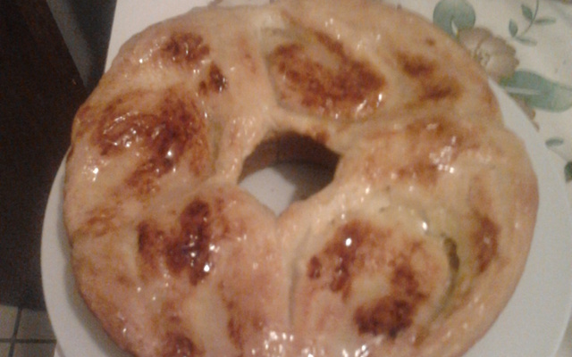 Rosca de coco de padaria