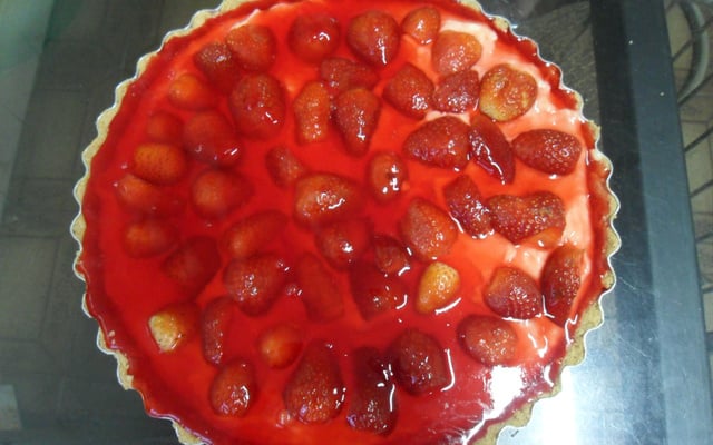 Torta fácil de morango