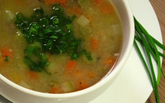 Sopa de legumes light