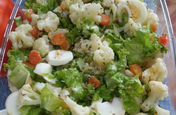 Salada de couve-flor na panela de pressão