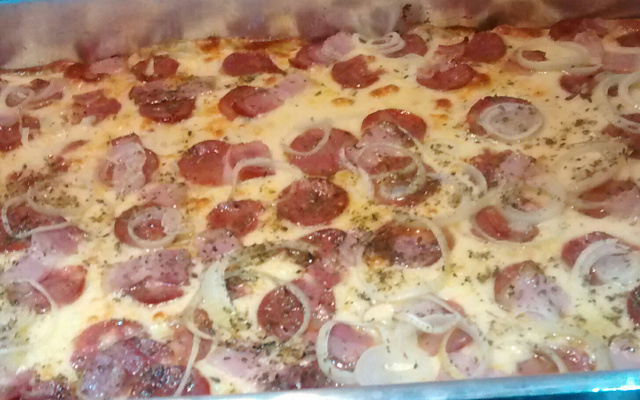 Pizza prática de pão pullman