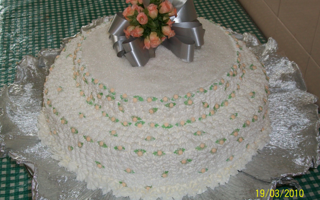 Bolo de casamento (2 andares)