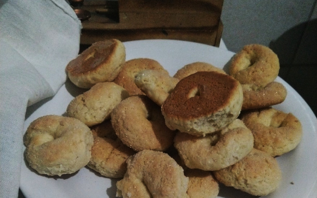 Biscoito de trigo assado