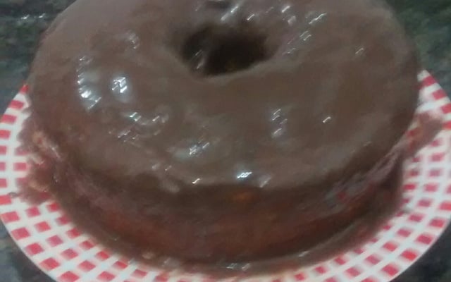 Bolo de chocolate de liqüidificador