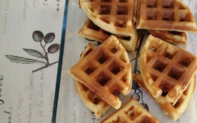 Waffle tradicional doce
