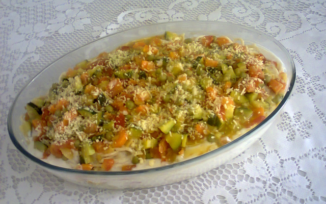 Penne ao molho de legumes