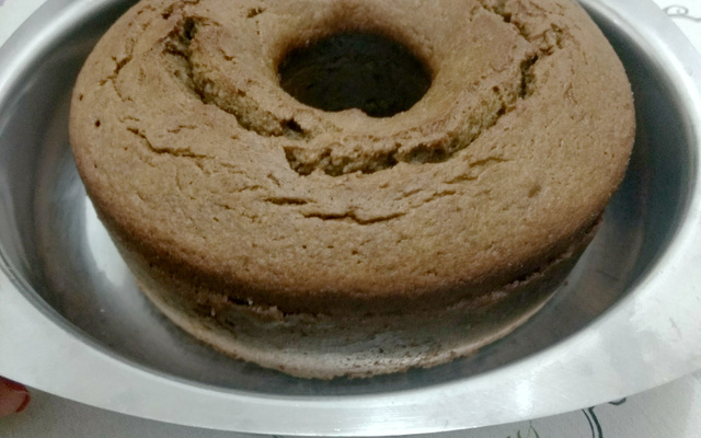 Bolo de banana e aveia