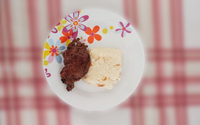 Risoto de pera e brie