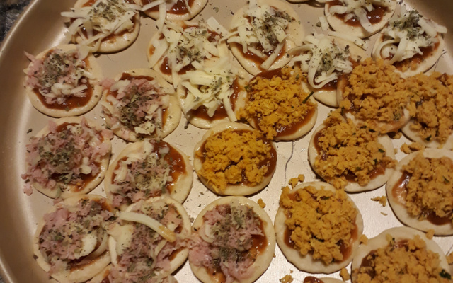 Massa mini pizza