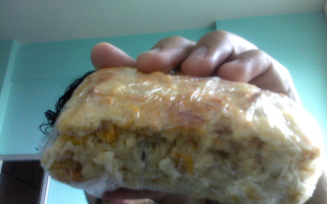 Torta hiperprotéica de frango com milho