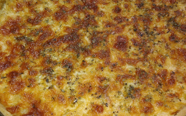 Quiche de alho poró