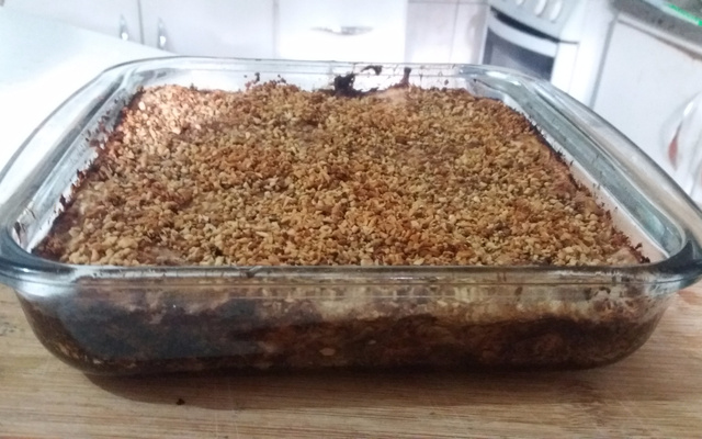 Torta de banana e castanha de caju