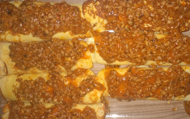 Panqueca de carne moída simples