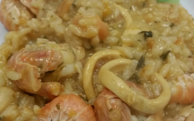 Risoto de lagostim com limão siciliano