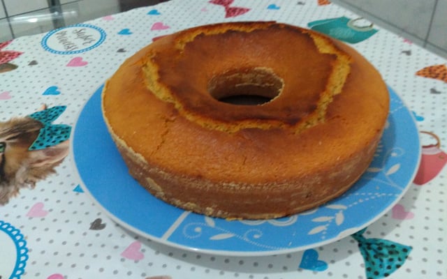 Bolo de fubá vegano - fica igualzinho ao normal