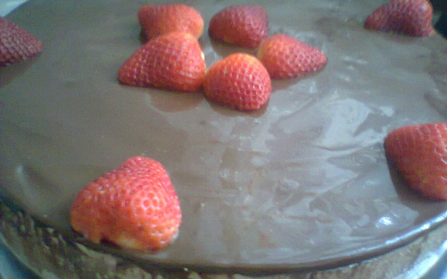 Torta de mousse de chocolate