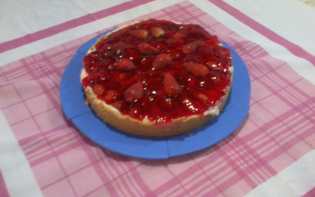 Torta fácil de morango