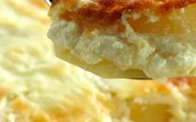 Batata cremosa ao forno