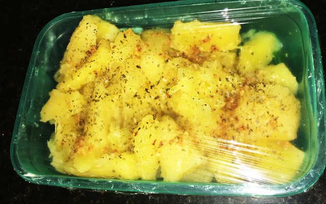 Carne de sol com macaxeira