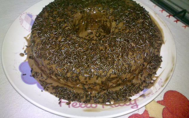 Bolo de micro-ondas de chocolate da Angélica