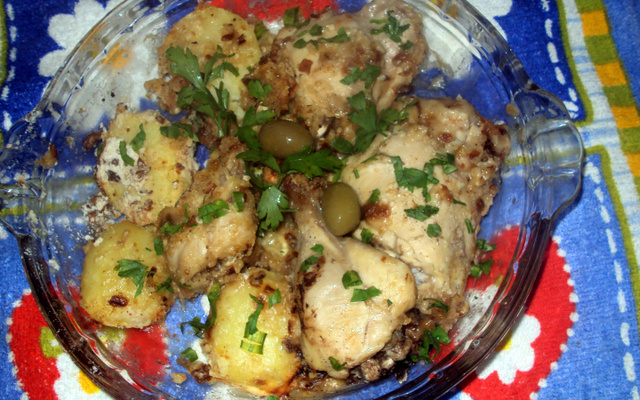 Frango de microondas