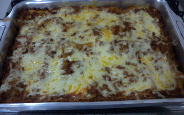Lasanha de carne moída